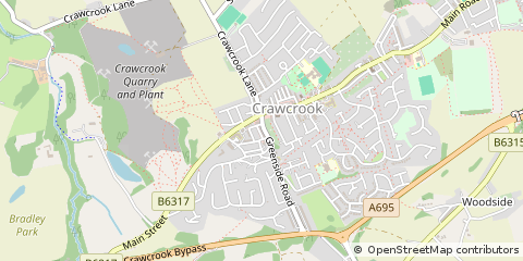 Map of Crawcrook, Tyne & Wear