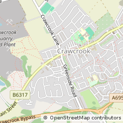 Map of Crawcrook, Tyne & Wear