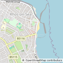 Map of Colwyn BAY, Conwy