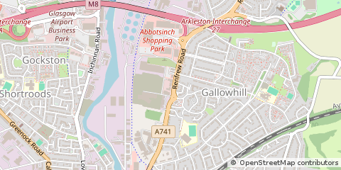 Map of Renfrewshire