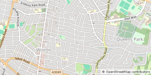 Map of Bournemouth, Dorset