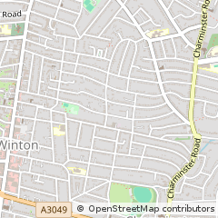 Map of Bournemouth, Dorset
