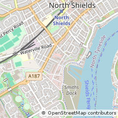 Map of North Shields, Tyne & Wear
