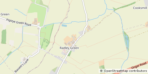Map of Ingatestone, Essex