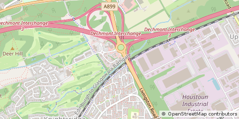 Map of Livingston, West Lothian
