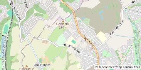Map of Stoke-on-Trent, Staffordshire