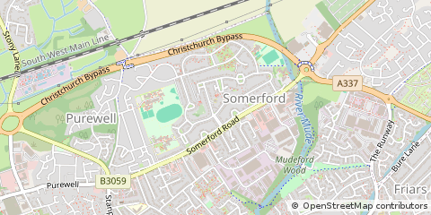 Map of Christchurch