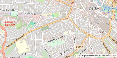 Map of Derby, Derbyshire