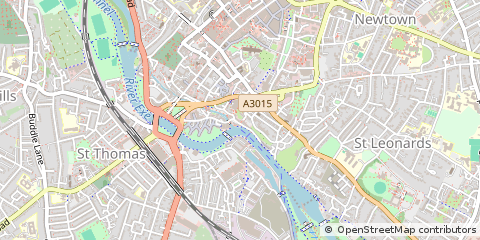Map of Exeter, Devon