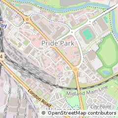 Map of Derby, Derbyshire