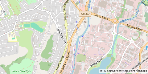Map of Swansea