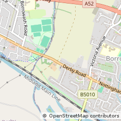 Map of Borrowash, Derby