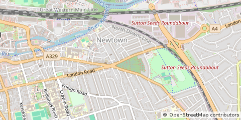 Map of Reading, Berkshire