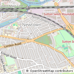Map of Reading, Berkshire
