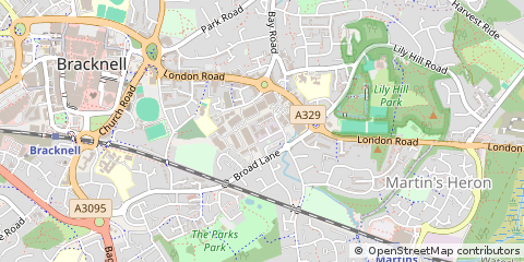 Map of Bracknell, Berkshire