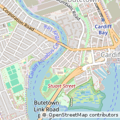 Map of Cardiff