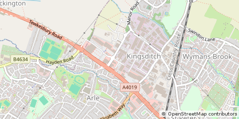 Map of Cheltenham