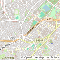 Map of Sheffield
