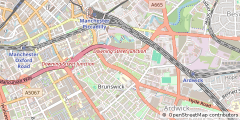 Map of Manchester