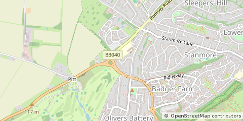 Map of Winchester