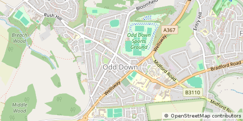 Map of Bath, Avon