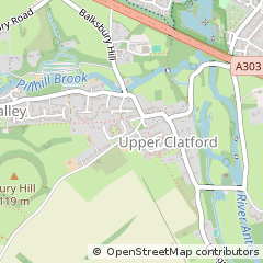 Map of Andover, Hampshire