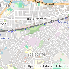Map of Accrington, Lancashire
