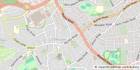 Map of Derby