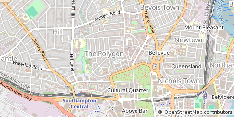 Map of Southampton