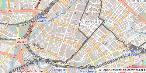 Map of Manchester