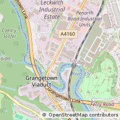 Map of Cardiff, South Glamorgan