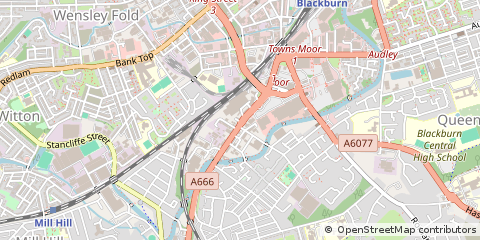 Map of Blackburn