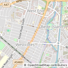 Map of Leicester, Leicestershire