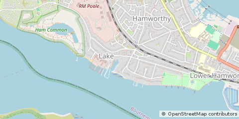 Map of Poole, Dorset