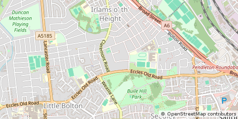 Map of Salford, Greater Manchester