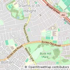 Map of Salford, Greater Manchester