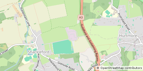 Map of Godalming, Surrey