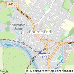 Map of Bourne END, Buckinghamshire