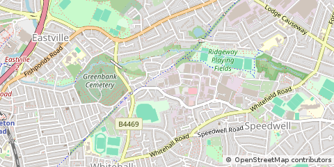 Map of Fishponds, Bristol