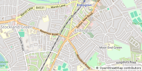 Map of Birmingham, West Midlands