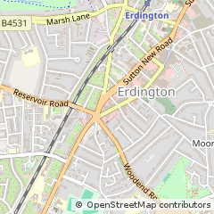 Map of Birmingham, West Midlands