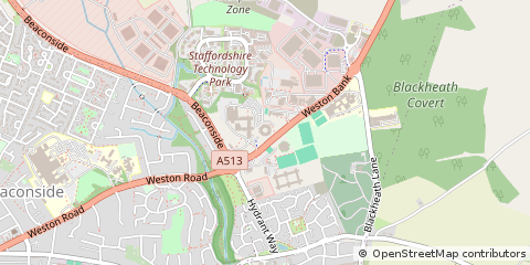 Map of Stafford, Staffordshire