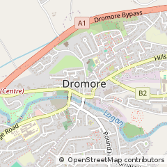 Map of Dromore, County Down