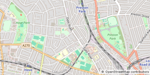Map of Hove, East Sussex