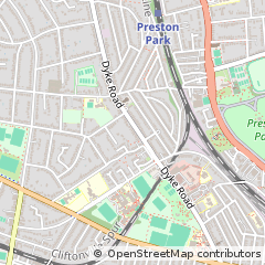 Map of Hove, East Sussex