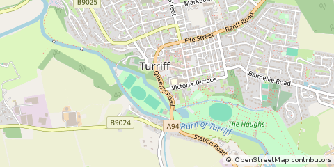Map of Turriff, Aberdeenshire