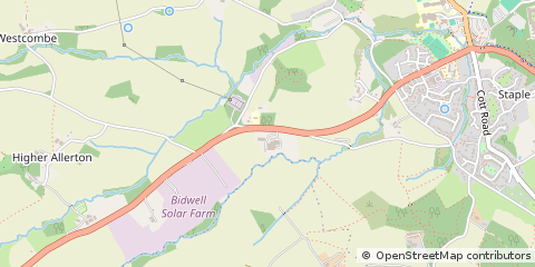 Map of Totnes, Devon
