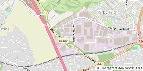 Map of Leicester