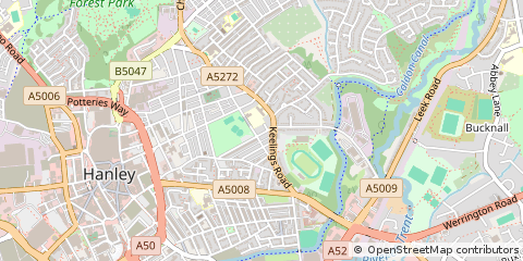 Map of Stoke-on-Trent