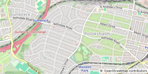 Map of Glasgow, Lanarkshire